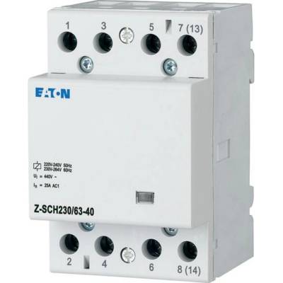 Eaton Инсталационен контактор EATON Z-SCH230/63-40, 248856 - 230VAC/50Hz, 4N/O, 63A, 3HP (248856)