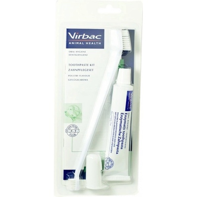Virbac C.E.T.pes Zubní pasta enzymatická drůbeží 70 g+kartáčky
