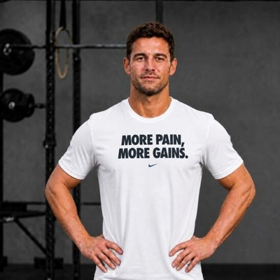 Nike pánské tričko More Pain More Gain White