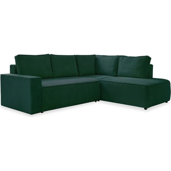 Miuform Тъмнозелен разтегателен ъглов диван от рипсено кадифе (десен ъгъл) Brave Dave - Miuform (1649PO14)