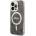GUESS IML 4G MagSafe Case - дизайнерски силиконов кейс с MagSafe за iPhone 15 Pro Max (черен)