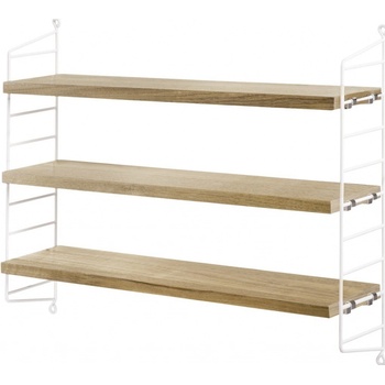 String Policový systém String Pocket White/Oak