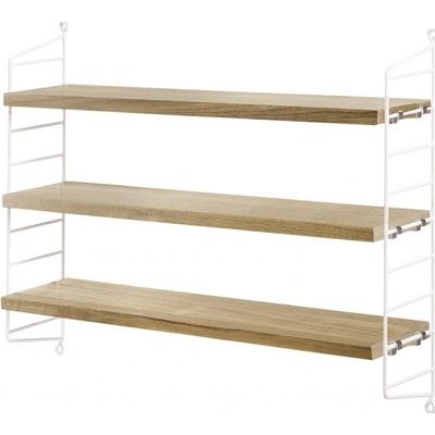 String Policový systém String Pocket White/Oak