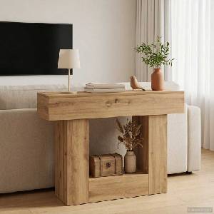 vidaXL Конзолна маса Дъб артизан 101 x 30 x 74 см Инженерна дървесина (899952)