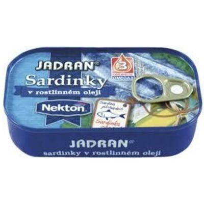 Jadran sardinky v rostlinném oleji, 125g