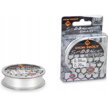 Saenger Iron Tout šnúra Spooner Braid 150m 0,06mm bílá