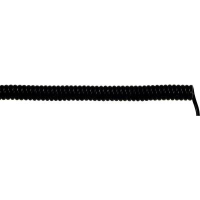 Lapp 73220212 špirálový kábel UNITRONIC® SPIRAL 300 mm/1200 mm 4 x 0.14 mm² čierna 1 ks