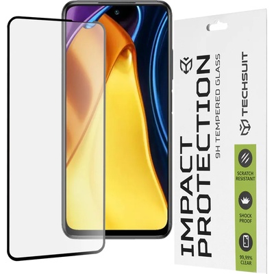 Techsuit Протектор за Xiaomi Redmi Note 10 5G / Poco M3 Pro 5G - 111D Full Cover / Full Glue Glass - Черен