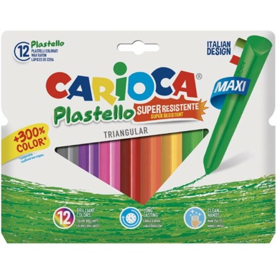 Carioca voskové pastelky 12 ks