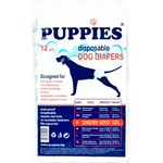 Puppies S памперс-гащи за кучета с тегло 4-7 кг. и талия 33-48 см. , 12 броя