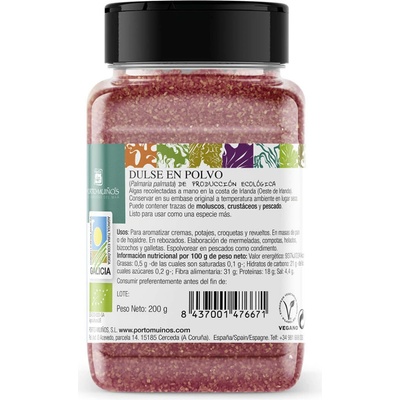 Porto-muiños Morské riasy Dulse BIO prášok 200 g