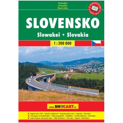 Slovensko 1:200 000 / autoatlas A5, spirála