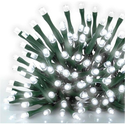 EMOS D4AC26 vianočná reťaz CLASSIC 500 LED 50m 6W studená biela, IP44, farba drôtu - zelená, časovač, adaptér