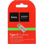 hoco. Адаптер HOCO Type-C към Micro USB розово злато (HC031253)
