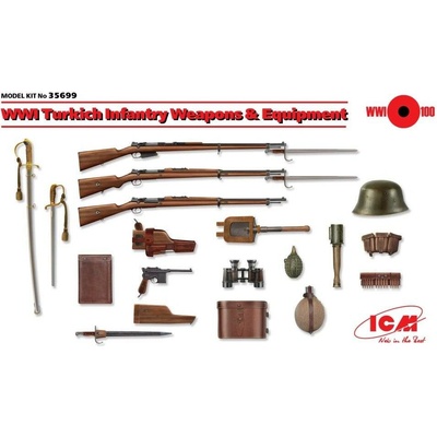 ICM Turkish Infantry Weapon & Equipment WWI 1:35
