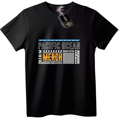 NOONEBRAND Тениска Pacific Ocean Градски Мърч - 3XL, White