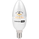 Canyon LED COB žárovka E14 svíčka průhledná 6W 470 lm Teplá bílá 2700K 220-240V 150° Ra>80