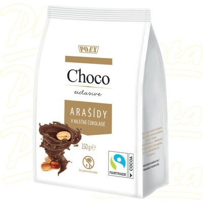 POEX Choco Exclusive Arašídy v mléčné čoko.150 g