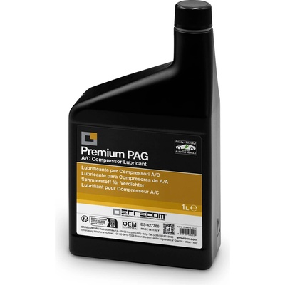 ERRECOM PAG Universal - 1 L, lubricant for compressors A/A traditional and electrical cars, functions with GAS refrigerator R134a and R1234yf - OL6057. KP2. EC