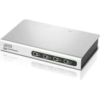 ATEN KVM превключвател ATEN CS74E, Slim, 4-портов, PS/2, VGA (ATEN-CS74ECZ-AT)