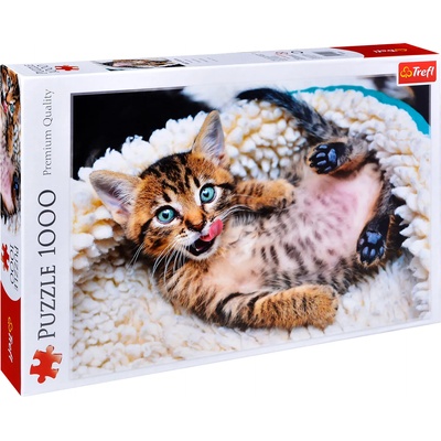 Trefl Пъзел Trefl от 1000 части - Щастливо коте (10448)