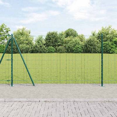 OMAXI Evropský plot s betonovou základnou 10 x 1,2 m Zelená Síťovina 241832