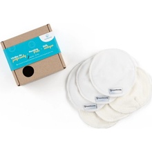 Bamboolik Reusable Shaped Nursing Pads Terry & Stay Dry textilné vložky do podprsenky 6 ks