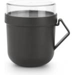 Brabantia Чаша с капак Brabantia Make&Take 600ml, Dark Grey (1006293)