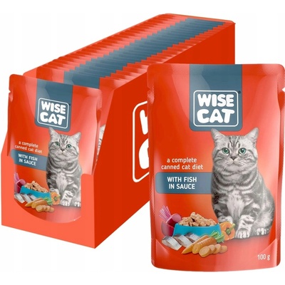 Wise Cat s rybou v jemnej omačke 100 g