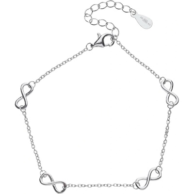 Bealio 11057 stříbrný náramek NEKONEČNO 16+3 cm 03-11057-0548