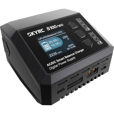 SkyRC S100neo Nabíječka AC/DC 100W/200W 12A 6S LiPo/LiFe/LiIon/LiHV