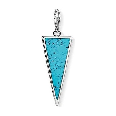 Thomas Sabo Přívěsek Tyrkysový trojúhelník Y0024 404 17 Charm Club simulated tur