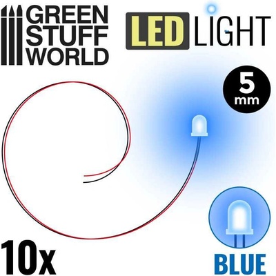 Green Stuff World LED dioda modrá 5 mm 10 ks
