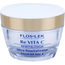 FlosLek Laboratorium Re Vita C 40+ intenzivní noční krém pro revitalizaci pleti Vitamin C Plant Retinol Cottonseed Oil 50 ml
