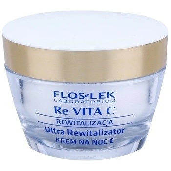 FlosLek Laboratorium Re Vita C 40+ intenzivní noční krém pro revitalizaci pleti Vitamin C Plant Retinol Cottonseed Oil 50 ml