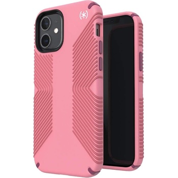 Speck Presidio 2 Grip Case - удароустойчив хибриден кейс за iPhone 12, iPhone 12 Pro (розов)