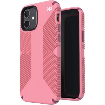 Speck Presidio 2 Grip Case - удароустойчив хибриден кейс за iPhone 12, iPhone 12 Pro (розов)