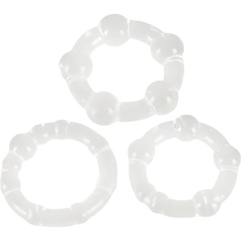 You2Toys - Бъдете твърди! комплект пенис пръстени - прозрачен (3 бр. )