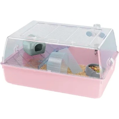 Ferplast - CAGE MINI Duna Hamster -Оборудвана клетка за хамстери и други гризачи - 55 х 39 х 27 см