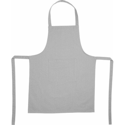 Atmosphera Bavlněná zástěra s kapsou ve světle šedé barvě