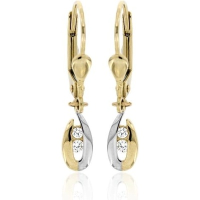 Zlatnictví U Kostela dámské zlaté náušnice se zirkony 284ž