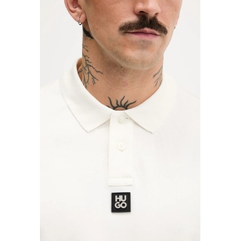 HUGO Памучна тениска с яка HUGO Deabono_D (50517638)