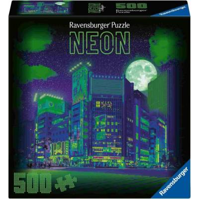 Ravensburger Štvorcové Neón Tokio 500 dielov