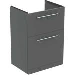 Ideal Standard i. Life A - Шкаф за мивка, 60x44x85 см, 2 чекмеджета, сив матов кварц T5273NG (T5273NG)