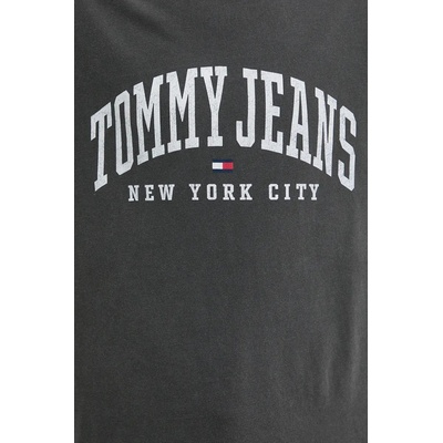 Tommy Jeans Памучна тениска Tommy Jeans в черно с принт DM0DM19699 (DM0DM19699)