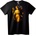 NOONEBRAND Тениска Муза на Изкуството и Розите - 6XL, Black