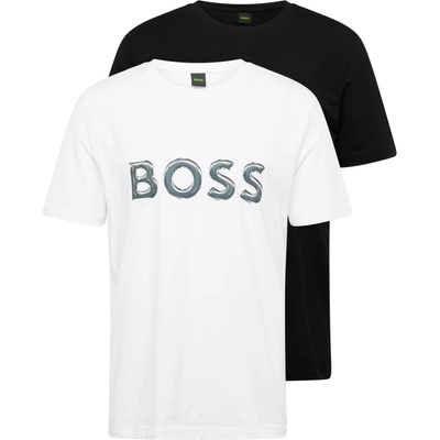 BOSS Green Тениска черно, бяло, размер S