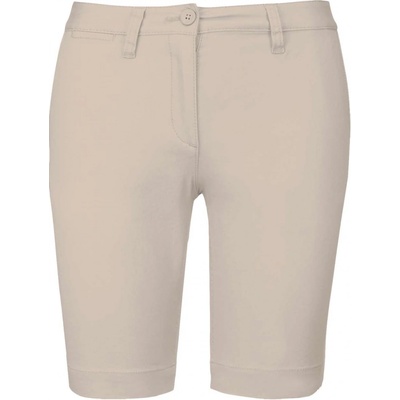 Kariban Dámské bermudy Chino béžová