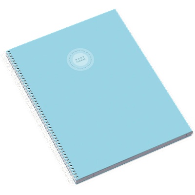 Ambar Moonflower Campus Pastel A5 80 листа с подвързия и спирала 27318936 (27318936)
