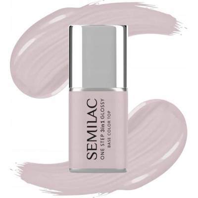 Hybridní lak Semilac Růžový One Step 3v1 Glossy 7ml S610 Barely Pink